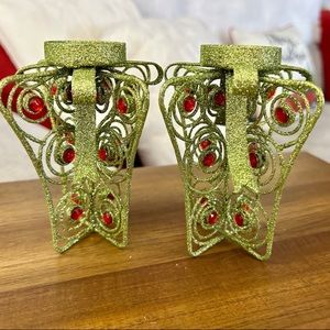 GLITTER CANDLE HOLDERS